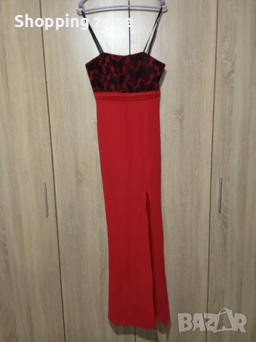 Дълга официална бална рокля с дантела НОВА ЦЕНА 75, снимка 1