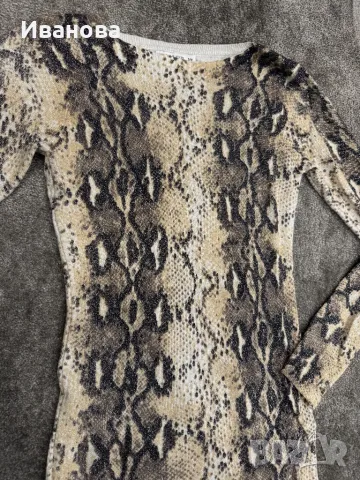 Дамска рокля с животински принт, снимка 2 - Рокли - 49297200