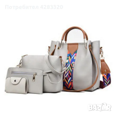 Тотален Хит Дамска чанта 4в1 - Различни цветове модел 2025 bag6, снимка 6 - Чанти - 49655850