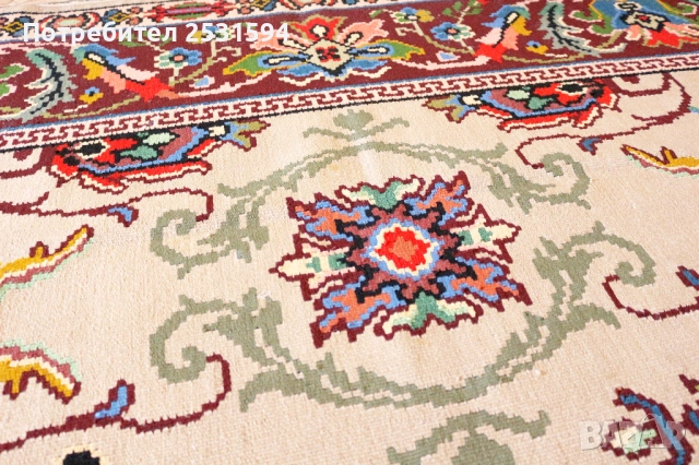 Котленски / Чипровски ръчно тъкан вълнен килим в перфектно състояние, снимка 16 - Антикварни и старинни предмети - 51932689