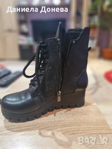 Дамски боти естествена кожа, снимка 3 - Дамски боти - 48443620