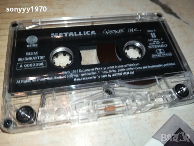 METALLICA ORIGINAL TAPE 2510231706, снимка 3 - Аудио касети - 42719026