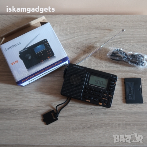 Портативно Retekess V115 FM/AM/SW радио с MP3 player, снимка 6 - Аудиосистеми - 36073990
