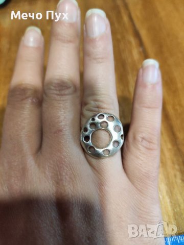 Сребърен пръстен (80), снимка 2 - Пръстени - 39180271