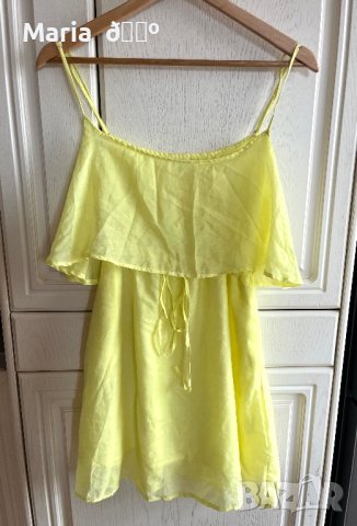 Жълта рокля CALLIOPE, снимка 2 - Рокли - 40672296