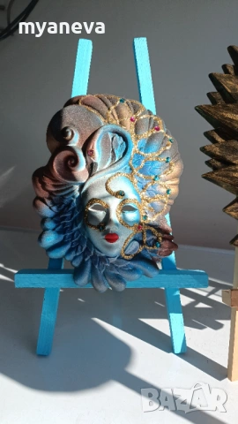 Венециански, керамични маски за стена. , снимка 6 - Декорация за дома - 53527695