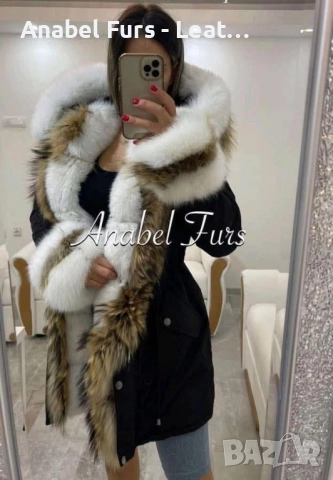 Дамско палто от естествен косъм и естествена кожа, снимка 10 - Якета - 34455047