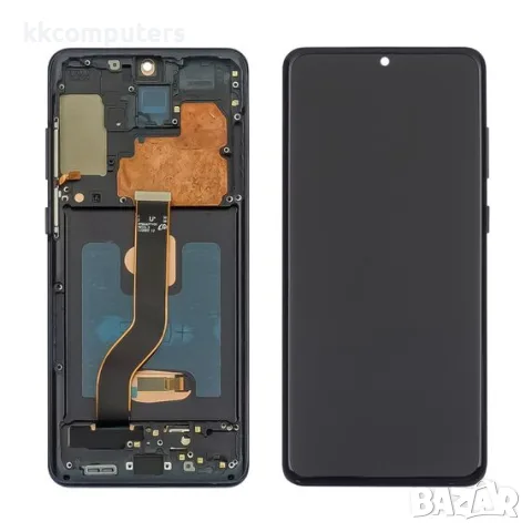 Дисплей за SAMSUNG G985/ G986 Galaxy S20 Plus (4G/ 5G) (2020) с черна корпусна рамка OLED