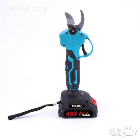 Градинска акумулаторна лозарска ножица HILDA-48V , снимка 2 - Градинска техника - 50280344