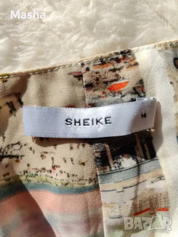 Уникален летен гащеризон SHEIKE – ретро принт Пощенски картички (Размер 14), снимка 4 - Гащеризони - 55941459