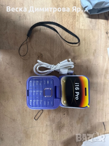 Сгъваем мобилен телефон i16 Pro – 2 SIM, камера, фенерче, FM радио, снимка 9 - Други - 52592441