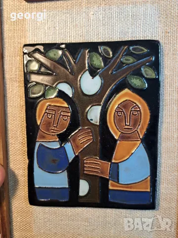 керамично пано за стена триптих    18/2, снимка 4 - Декорация за дома - 49004918