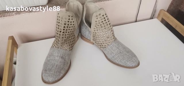 Боти Heine 40.5н.Естествен велур , снимка 9 - Дамски боти - 51983492