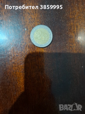 Грешно отсечена монета от 2€ Финландия 2006