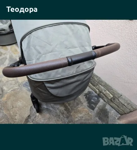 Комбинирана количка 2 в 1 KikkaBoo - Lanah, Army Green, снимка 9 - Детски колички - 49927667