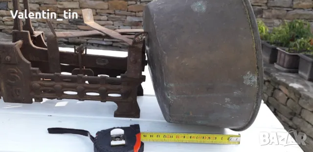 Стар кантар везна с комплект грамове, тежести без липси , снимка 4 - Антикварни и старинни предмети - 47524729