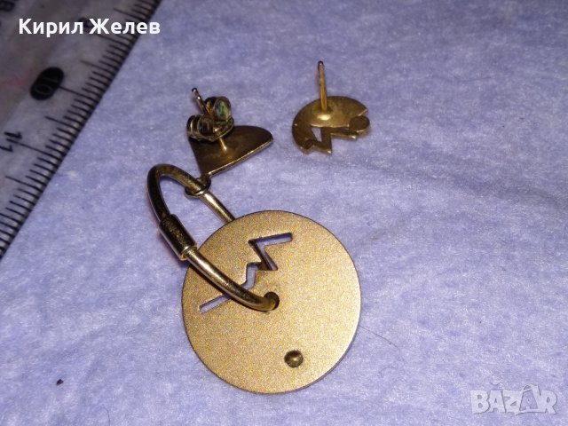 СТАРИ БРОНЗОВИ АРТ НУВО СКЪПОЦЕННИ ОБЕЦИ АНГЛИЯ с РЕАЛНА ДУБЛЕ ПОЗЛАТА с МАРКИРОВКА DOUBLE 38692, снимка 13 - Антикварни и старинни предмети - 41730340