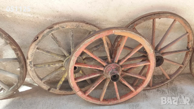 масивни колела от каруца - огромни , снимка 2 - Антикварни и старинни предмети - 50659952