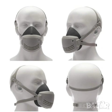 Респираторна полумаска с филтър І Маска за боядисване, снимка 2 - Бои, лакове, мазилки - 44208870