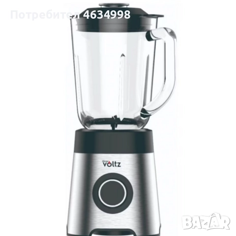 Блендер Oliver Voltz OV51162E 800W – Силна мощност, стъклена кана и надеждност за всеки ден, снимка 4 - Блендери - 52592798