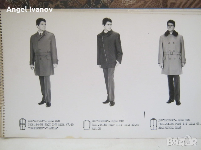 Продуктов каталог на ДИП "Рила" - Мъжка мода 1968 г., снимка 9 - Енциклопедии, справочници - 51942019