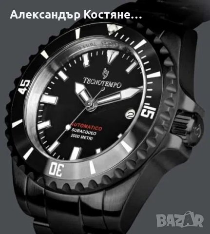 Мъжки часовник TecnoTempo Automatic Diver's, снимка 3 - Мъжки - 40359320