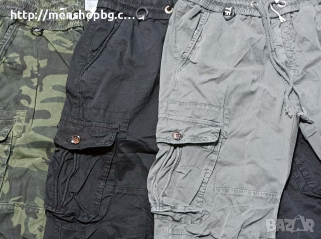 Мъжки карго панталон - с ластик на глезена, снимка 2 - Панталони - 44517291
