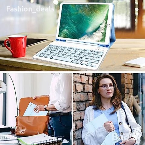 Нов Калъф с безжична Bluetooth клавиатура за iPad 9,7 инча, снимка 4 - Аксесоари за Apple - 41548537