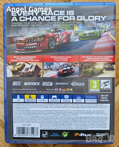 Grid PS4 Playstation 4 Плейстейшън 5 PS PS5 диск игра състезание коли, снимка 2 - Игри за PlayStation - 53353145