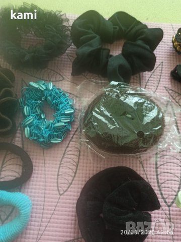 шноли,ластици за коса, снимка 6 - Аксесоари за коса - 40794627