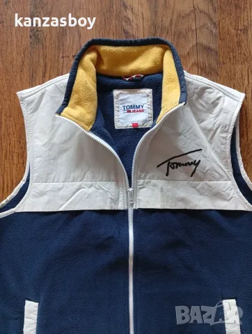 TOMMY JEANS MIX MEDIA RETRO VEST MEN - мъжки поларен елек Л, снимка 3 - Якета - 56200001