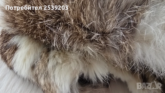 Шапка ушанка с естествен косъм, снимка 7 - Шапки - 53347989