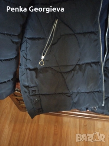 тъмно синьо го-128,д- 80 см, снимка 2 - Якета - 51944334