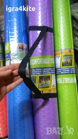 XL Големи дебели постелки за йога, гимнастика, пилатес, фитнес, снимка 4 - Фитнес уреди - 47491177