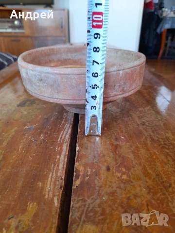 Стара керамична паница #16, снимка 2 - Други ценни предмети - 52850922