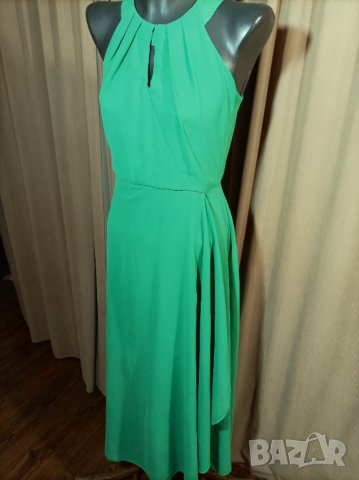 Ефирна рокля в зелено, снимка 4 - Рокли - 44297628