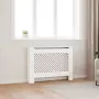 vidaXL Параван за радиатор, бял, 112x19x81,5 см, МДФ, снимка 2