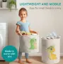 Кош за съхранение на играчки Navaris Green Dinosaur, 2 броя сгъваеми кошници за играчки / дрехи , снимка 2