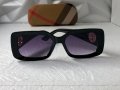 Burberry дамски слънчеви очила правоъгълни 3 цвята черни кафяви, снимка 6