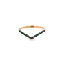 Златен дамски пръстен 0,89гр. размер:56 14кр. проба:585 модел:22111-6, снимка 1