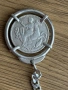 Сребърен ключодържател със Сребърна гръцка монета, снимка 8