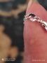 Елегантен дамски сребърен комплект пръстен, обеци, колие , снимка 12