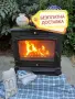 Френска чугунена печка на дърва 12kW , снимка 1