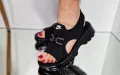 Nike черни дамски сандали , снимка 5