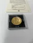 Монета 1967 Great Britian historic coins gold plated one penny, снимка 4