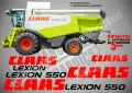CLAAS Lexion 550 стикери надписи, снимка 1