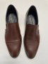 Мъжки официални обувки от естествена кожа - Кафяви - 40, снимка 2