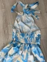 Синя сатенена рокля M/L, снимка 5