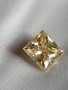 Голям 5+ карата диамант мойсанит Diamond Moissanite Топ Фенси Златен кръст оттенък Принцеса , снимка 9