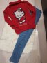 Лот клин+пуловерче Hello Kitty 8г., снимка 1 - Детски клинове - 38959869